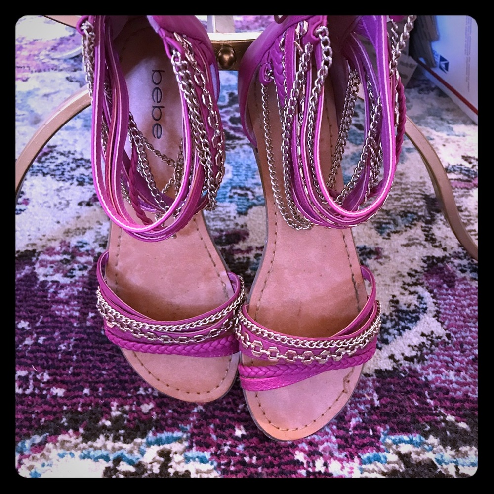 Bebe sandals. Hardly worn. Size is approx. 8 1/2